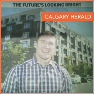 Remax Calgary Realtor Cody Battershill in Herald
