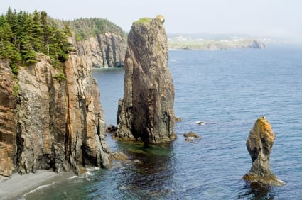 Canada by the numbers - coast of Newfoundland, Canada