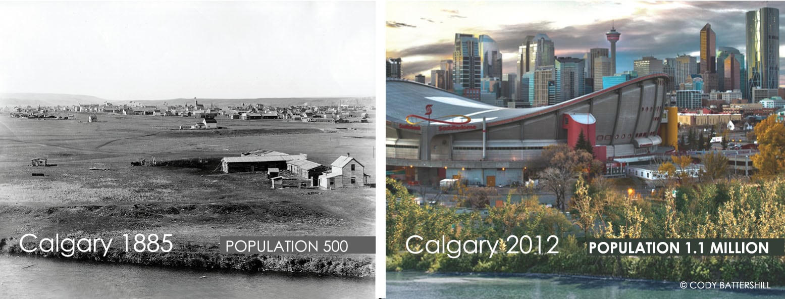 History of Calgary Then and Now
