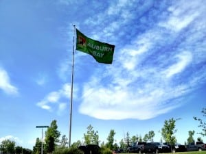 Auburn Bay Flag Calgary lake community