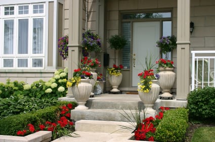 Flowers Curb Appeal Home Calgary