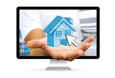home search real estate online computer monitor