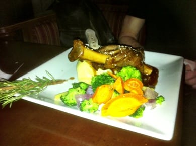 Fionn MacCool's lamb shank dish