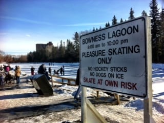 Bowness Park Calgary Lagoon Skating