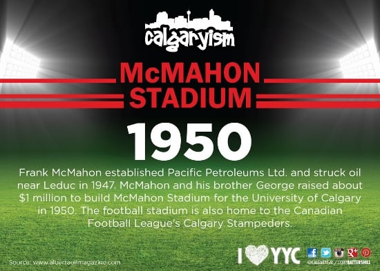 Calgary Landmarks McMahon Stadium