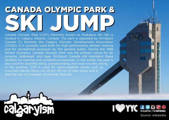 Calgary Landmarks Canada Olympic Park Ski Jumps