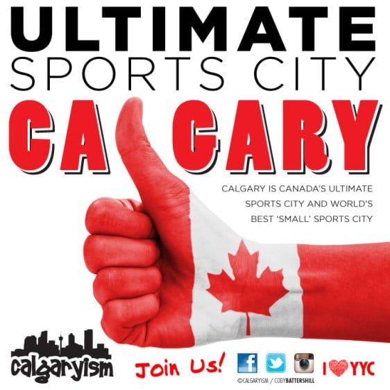 Canada's Ultimate Sports City Calgary Alberta Infographic