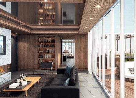 6th and 10th new calgary condos interior lounge