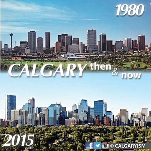 1980 calgary skyline downtown calgaryism infographic comparison