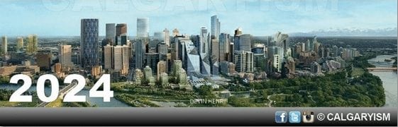 DOwntown Calgary Skyline 2024 future infographic