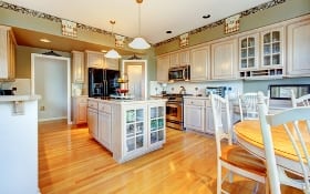 home interior kitchen hardwood floor