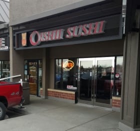 Oishii Sushi Restaurant Riverbend SE Calgary Alberta