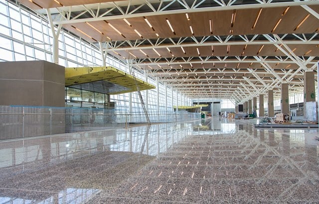 New YYC airport interior Calgary Alberta