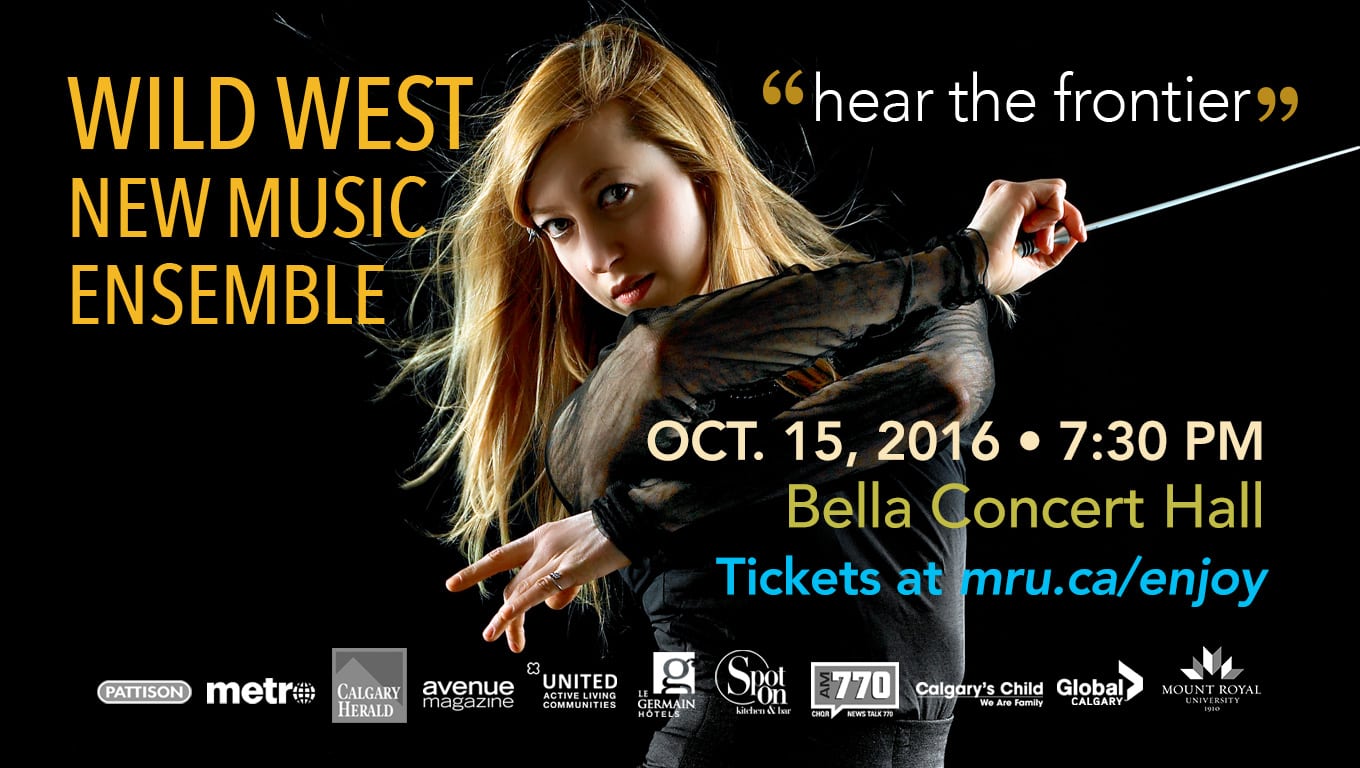wild west ensemble concert bella concert hall mount royal university