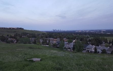 best parks in calgary edgemont hill downtown view