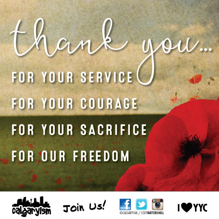 remembrance day events in calgary