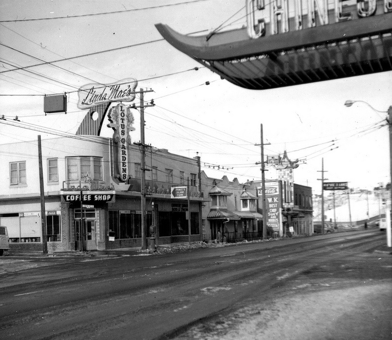 Centre street chinatown historical photo of calgary 1960s