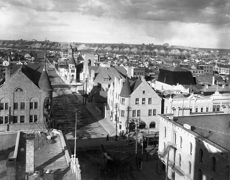 downtown calgary knox united church old photo