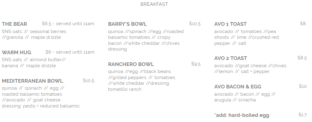 seed n salt breakfast menu april 2019