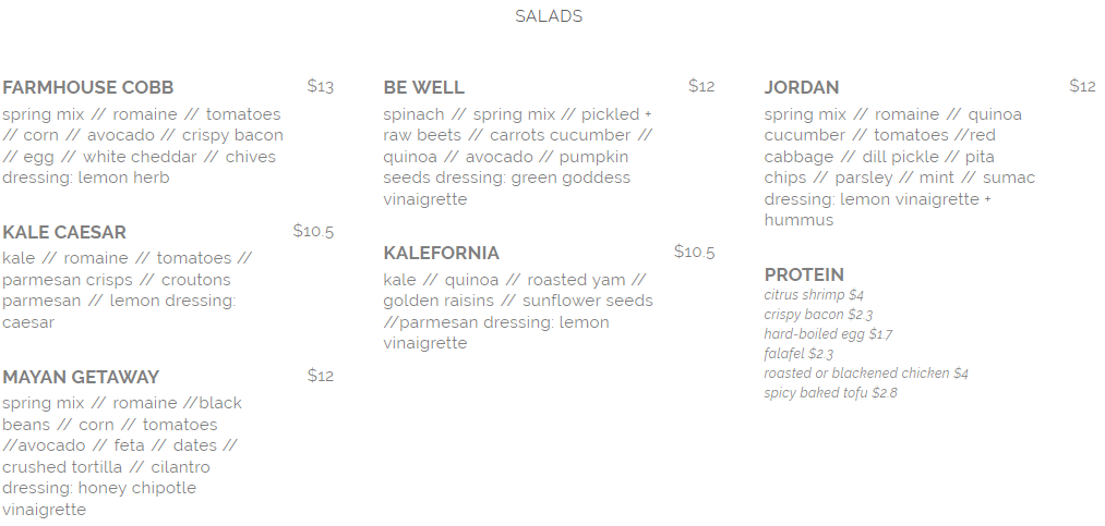 seed n salt salad menu april 2019 