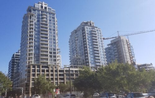 waterfront downtown condos Eau Claire Calgary