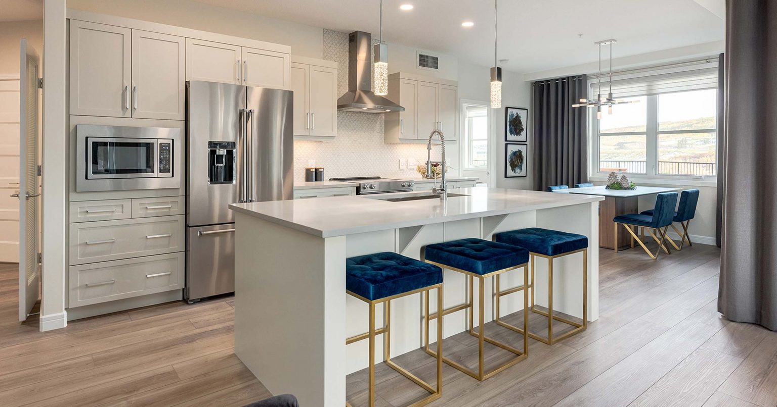 interior kitchen view at 85th and Park condos