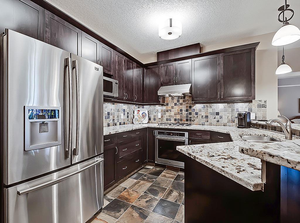 Kitchen at a condo in Copperwood by Calgaryism Real Estate Team