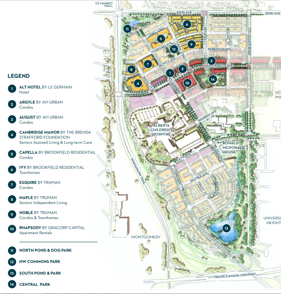 University District developmental land map