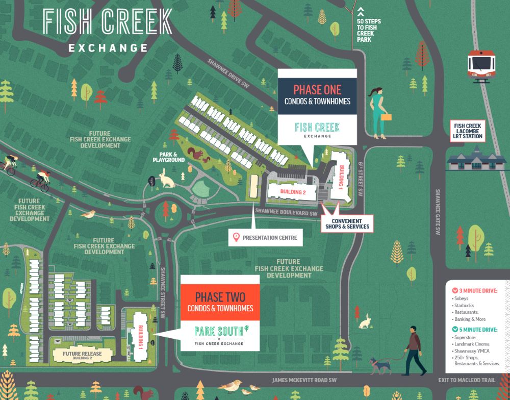 Map of Fish Creek Exchange community